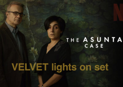 VELVET lights on The Asunta Case film set